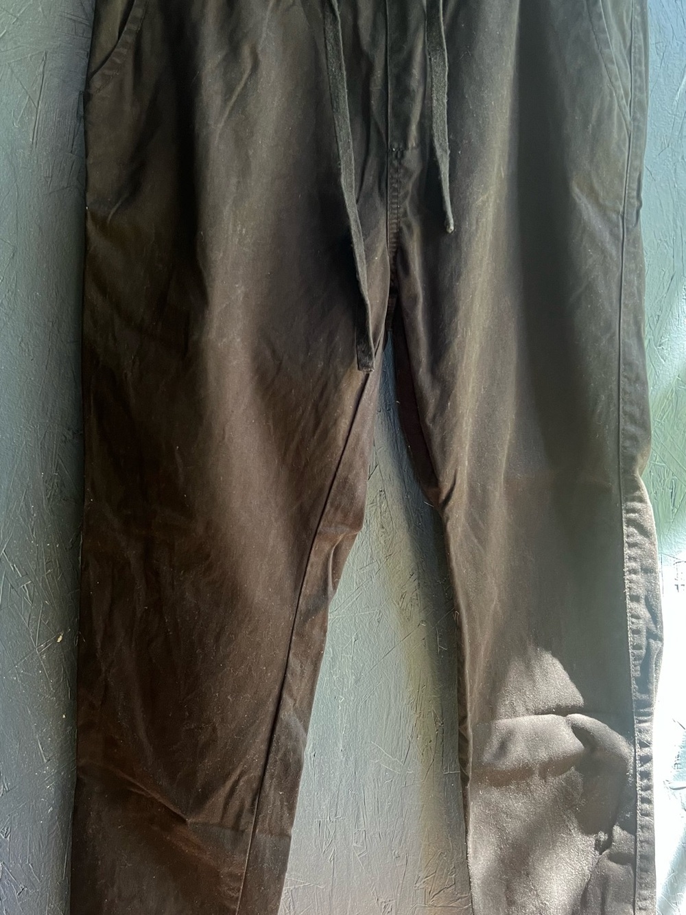 Men's Black Drawstring Casual Pants XL